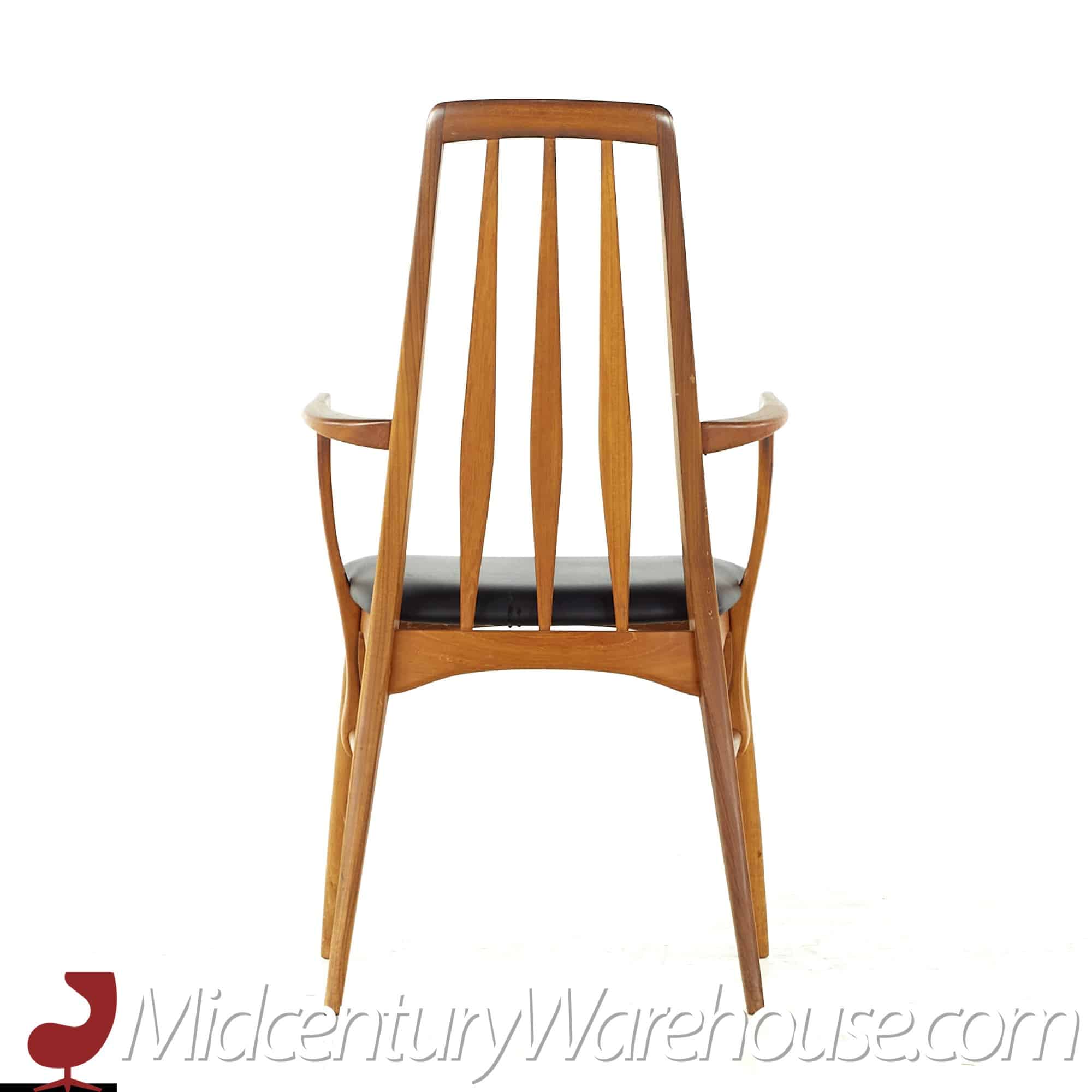 Koefoeds Hornslet Eva Mid Century Teak Dining Chairs - Set of 6