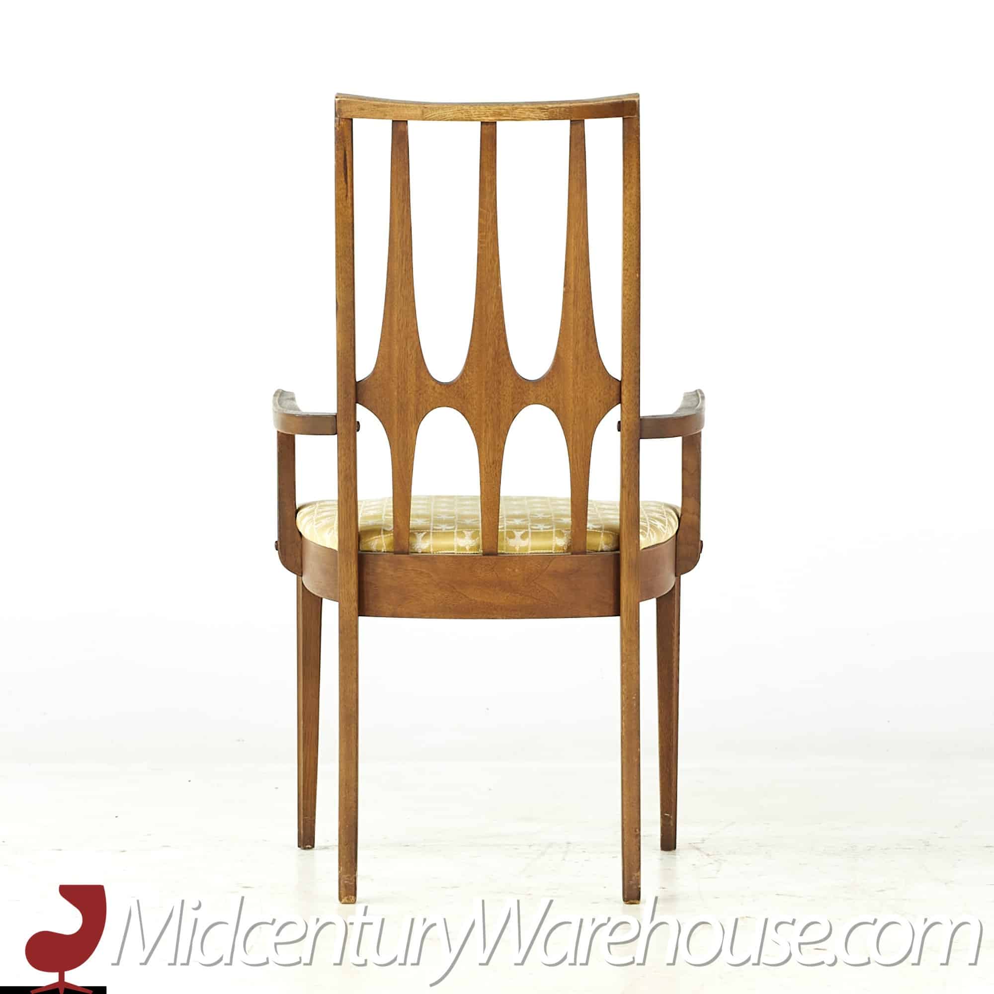 Broyhill Brasilia Mid Century Walnut Dining Chairs - Set of 6