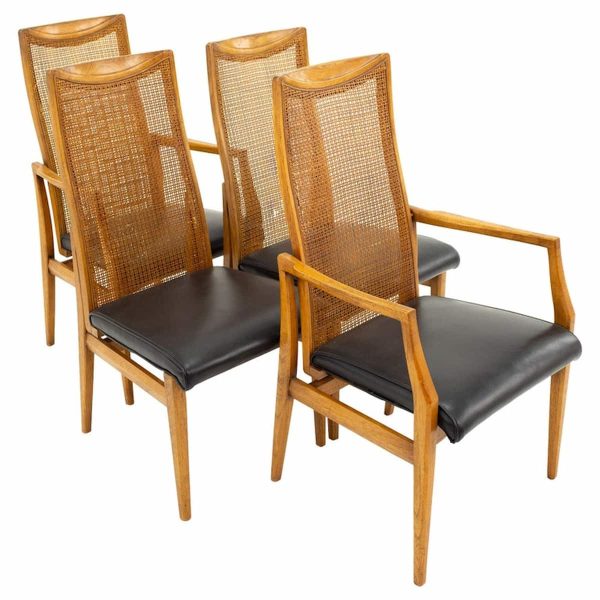 drexel mid century dining chairs - set of 4