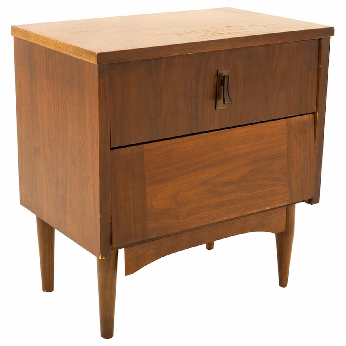 Mid Century Walnut Nightstand