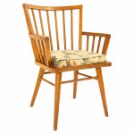 Leslie Diamond for Conant Ball Mid Century Dining Captains Chair