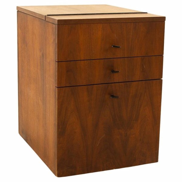 milo baughman for directional style mid century file cabinet