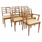 Paul Frankl Style Mid Century Cherry Dining Chairs - Set of 6