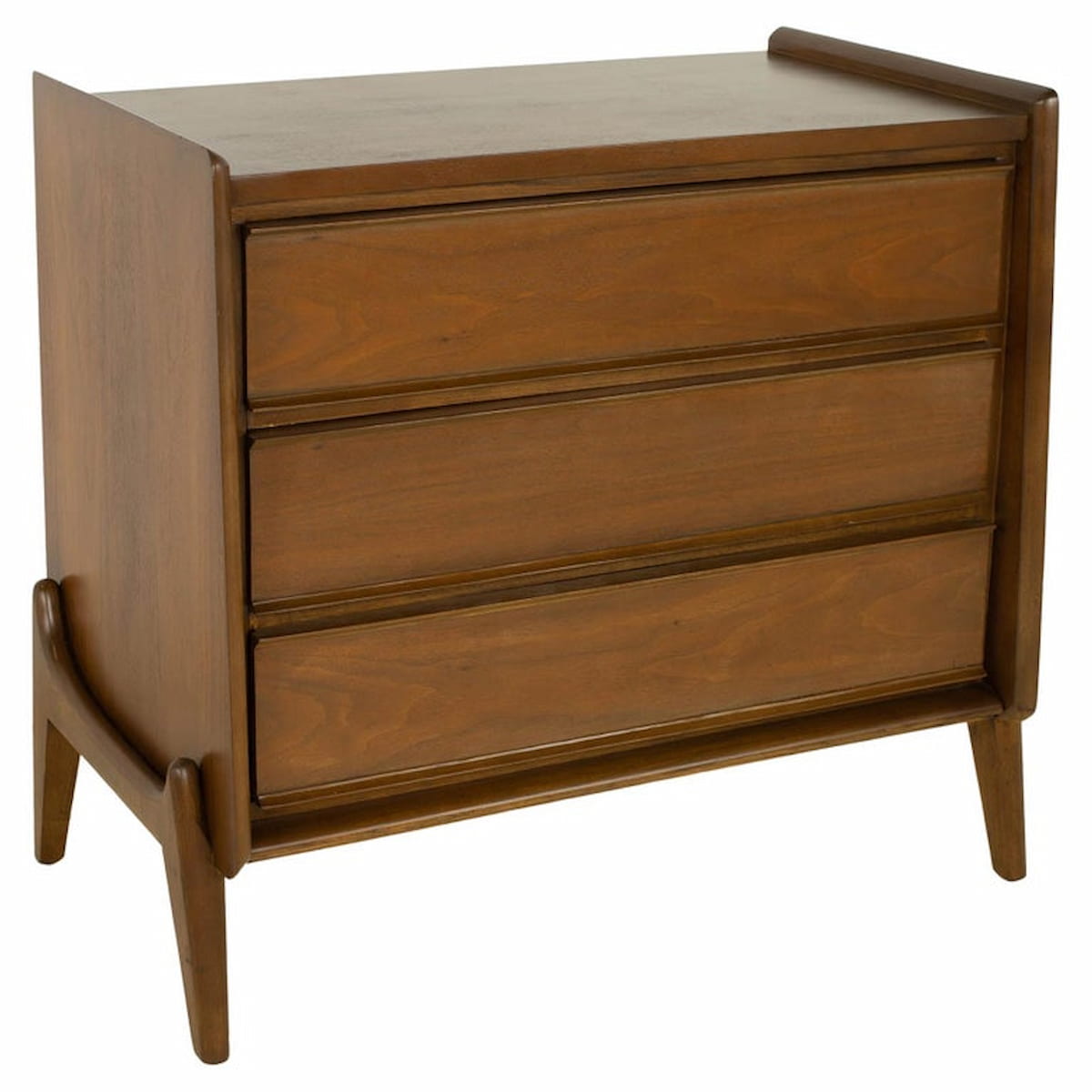 United Furniture Mid Century 3 Drawer Dresser Chest
