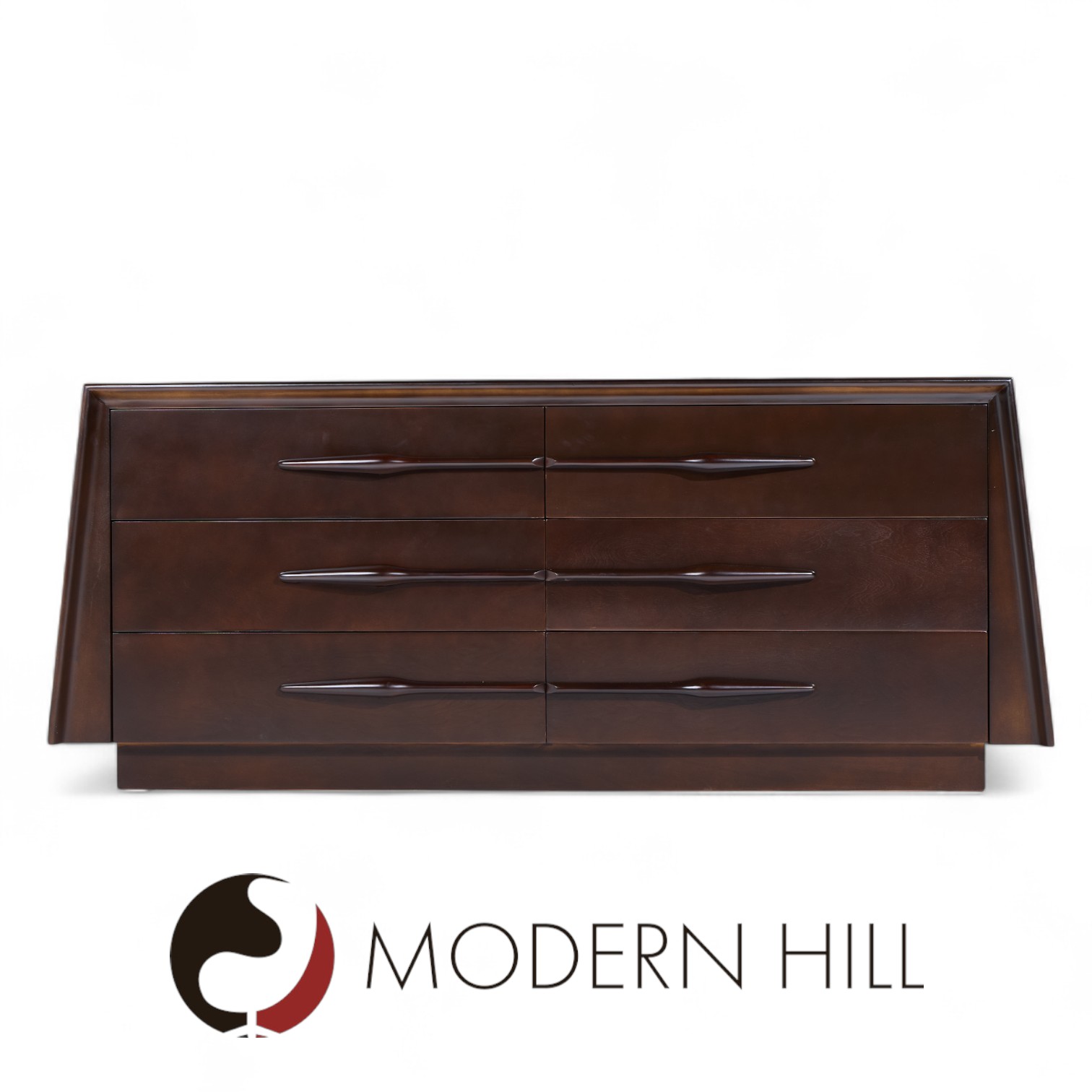 Edmond Spence Mid Century Maple 6 Drawer Lowboy Dresser