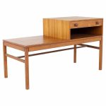 Mid Century Teak Coffee Table with Drawer