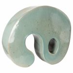 Barbara Hepworth Style Celadon Abstract Pottery by William Jamieson