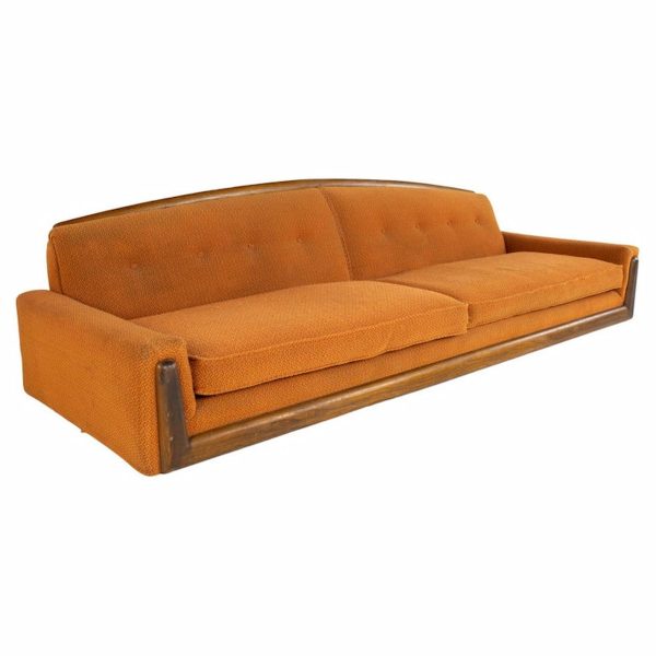 adrian pearsall style mid century sofa