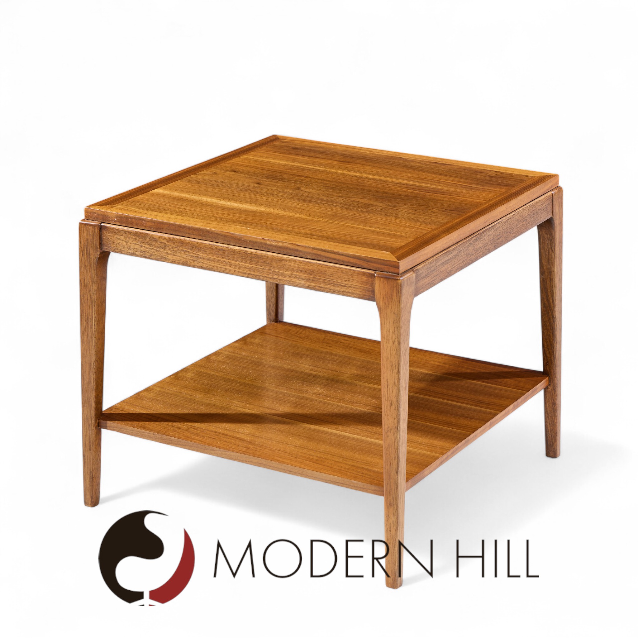 Lane Rhythm Mid Century Square Walnut Side End Table