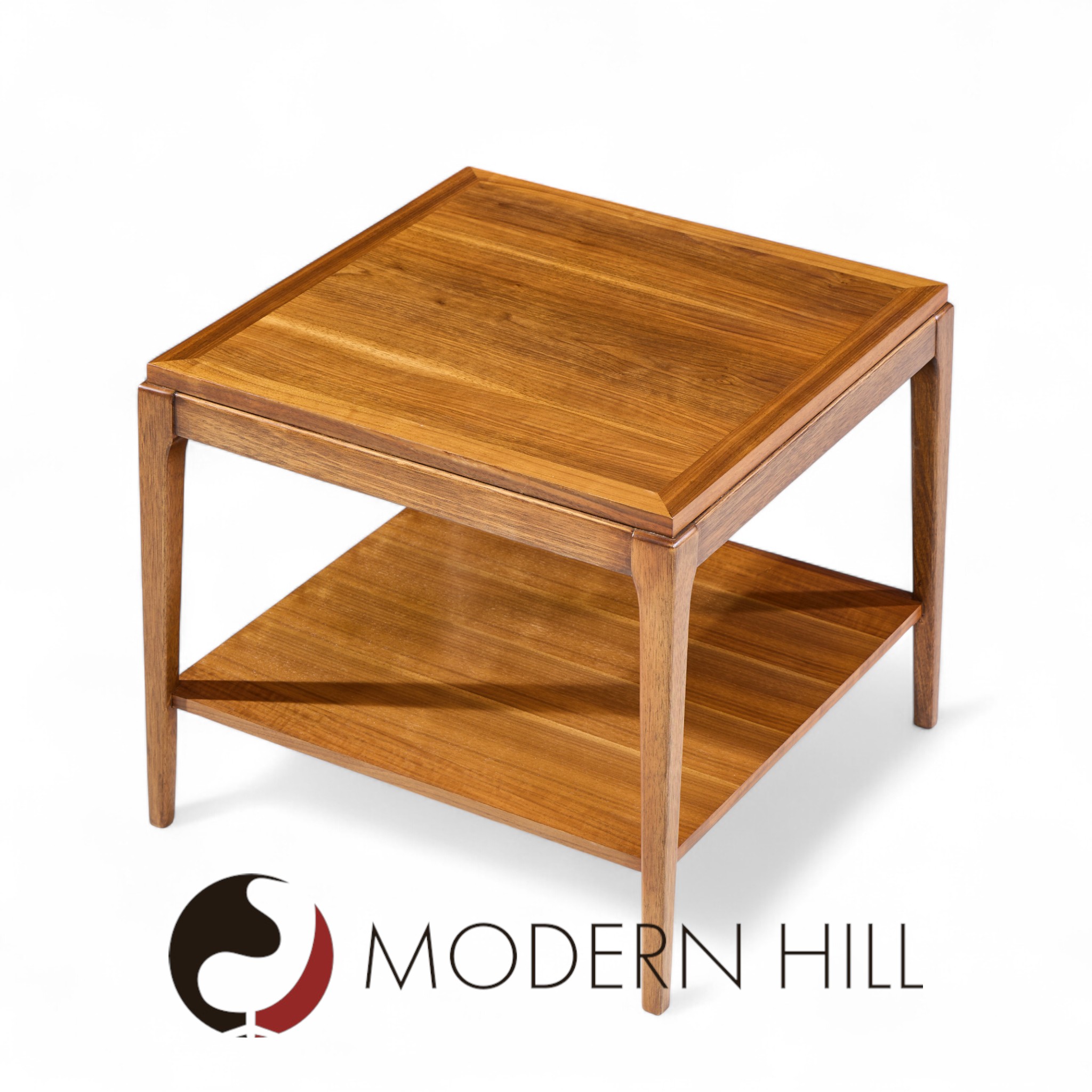 Lane Rhythm Mid Century Square Walnut Side End Table