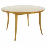 Harvey Probber Mid Century Saber Leg Bleached Mahogany Extensiondining Table