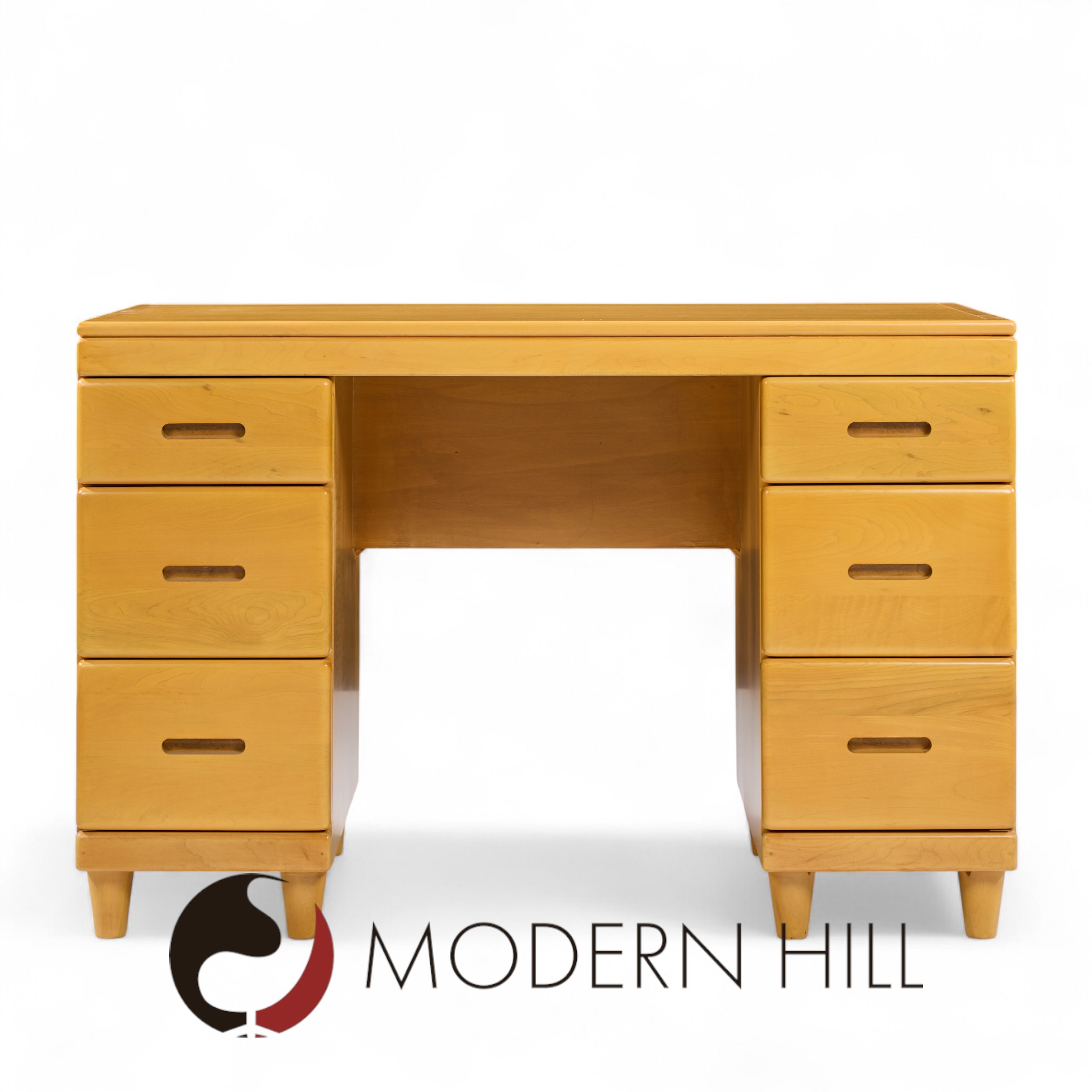 Heywood Wakefield Mid Century Maple Bookcase Desk