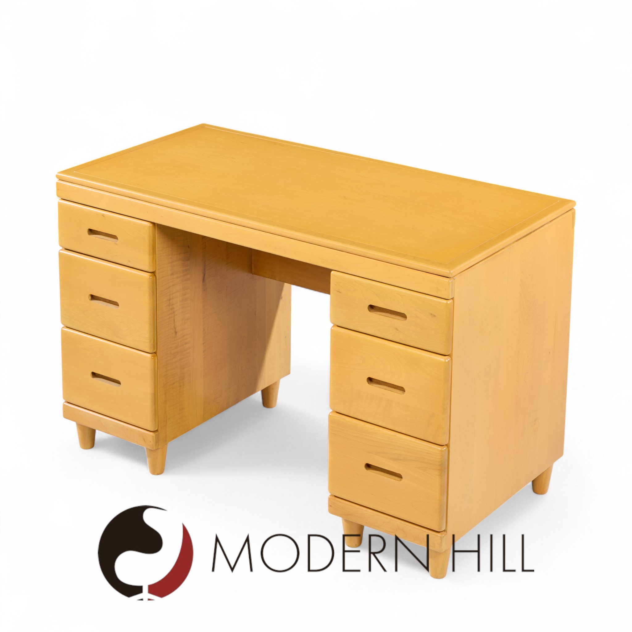 Heywood Wakefield Mid Century Maple Bookcase Desk