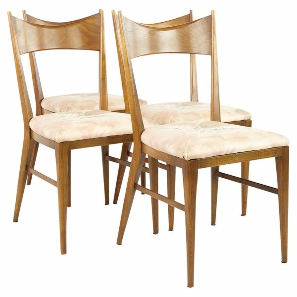 paul mccobb for calvin mid century dining chairs - set of 4