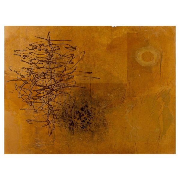 mid century abstract texture painting