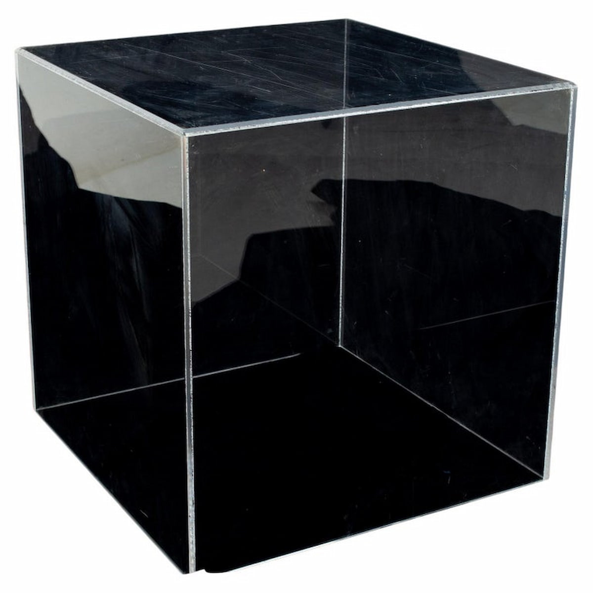 Custom Multi Color Lucite Cube Side Table