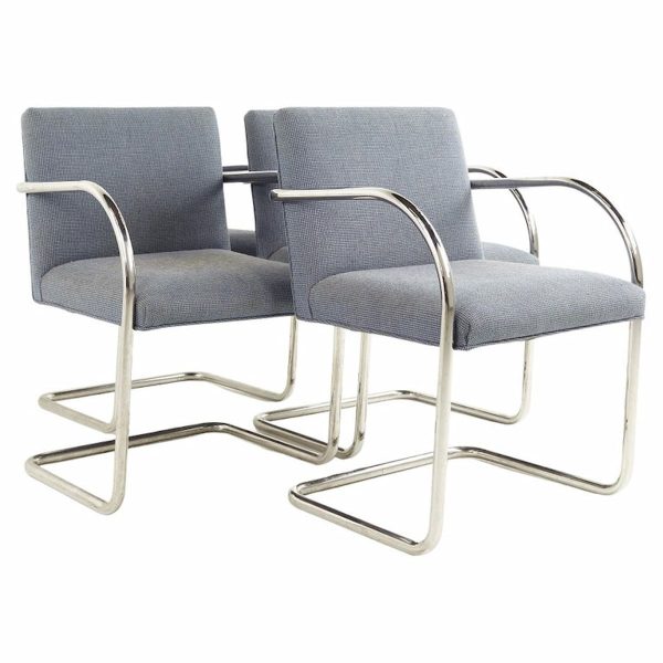 knoll brno mid century chairs - set of 4