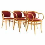 Le Corbusier for Thonet Mid Century Bentwood Dining Chairs - Set of 6
