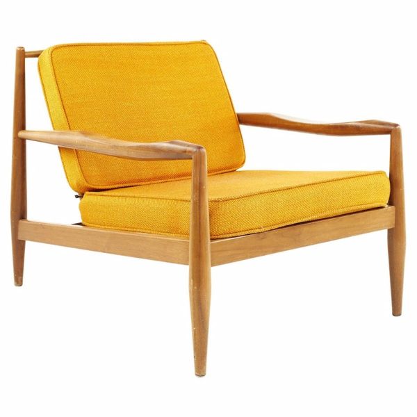 adrian pearsall for craft associates mid century spindle back lounge chair