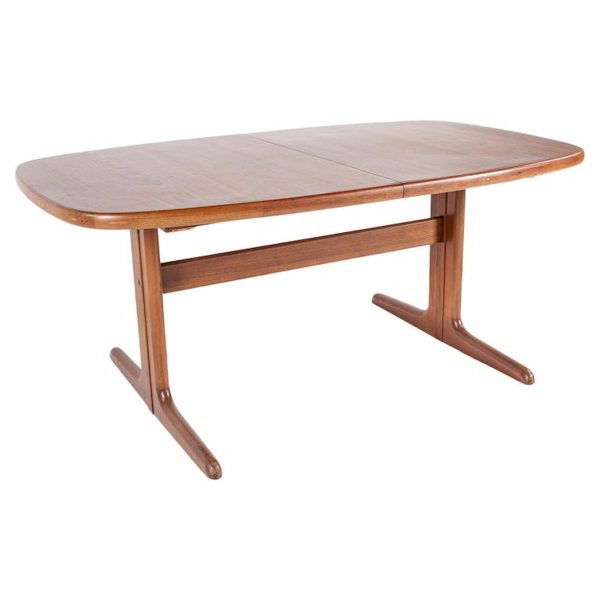 dyrlund style mid century teak dining table