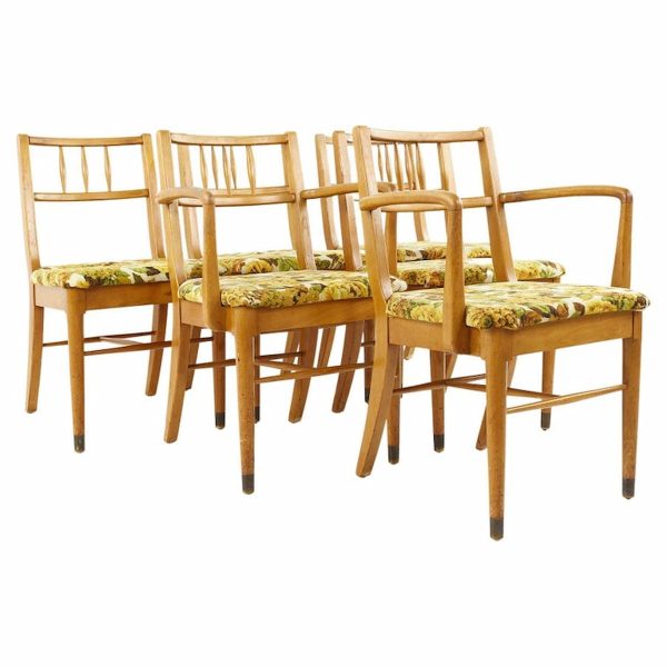 milo baughman for drexel todays living mid century dining chairs - set of 6