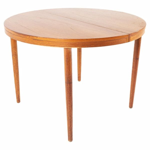 moreddi style mid century danish round teak dining table