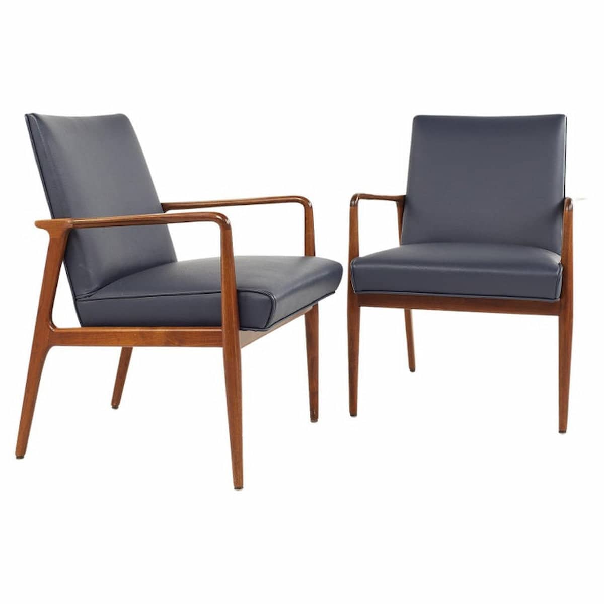 Stow Davis Mid Century Lounge Chair - a Pair