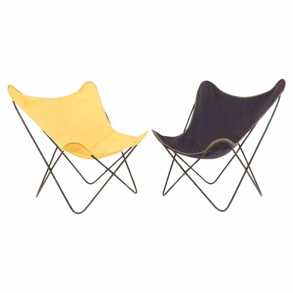 knoll mid century butterfly lounge chair - a pair