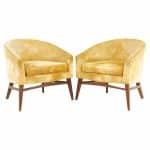 Lawrence Peabody for Craft Associates Mid Century Lounge Chairs - a Pair