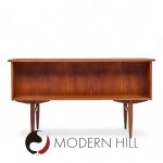 Maurice Villency Style Mid Century Teak Desk with Bookcase Front | Mid Century Modern Furniture - Mid Century Furniture Chicago Maurice Villency Style Mid Century Teak Desk with Bookcase Front