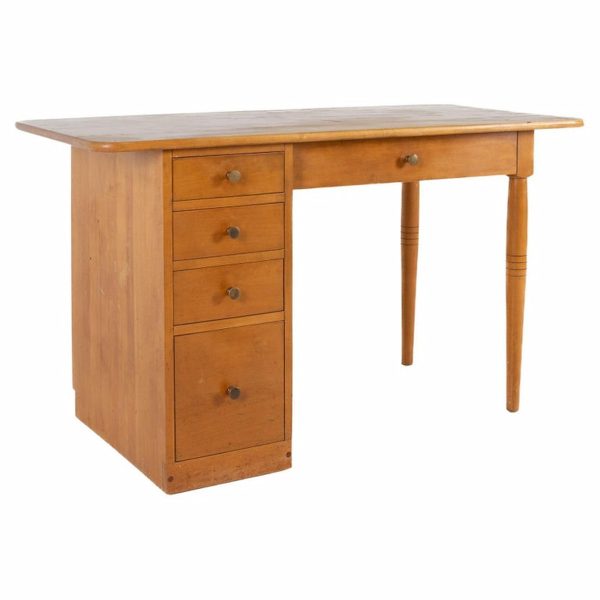 paul mccobb style whitney mid century birch desk