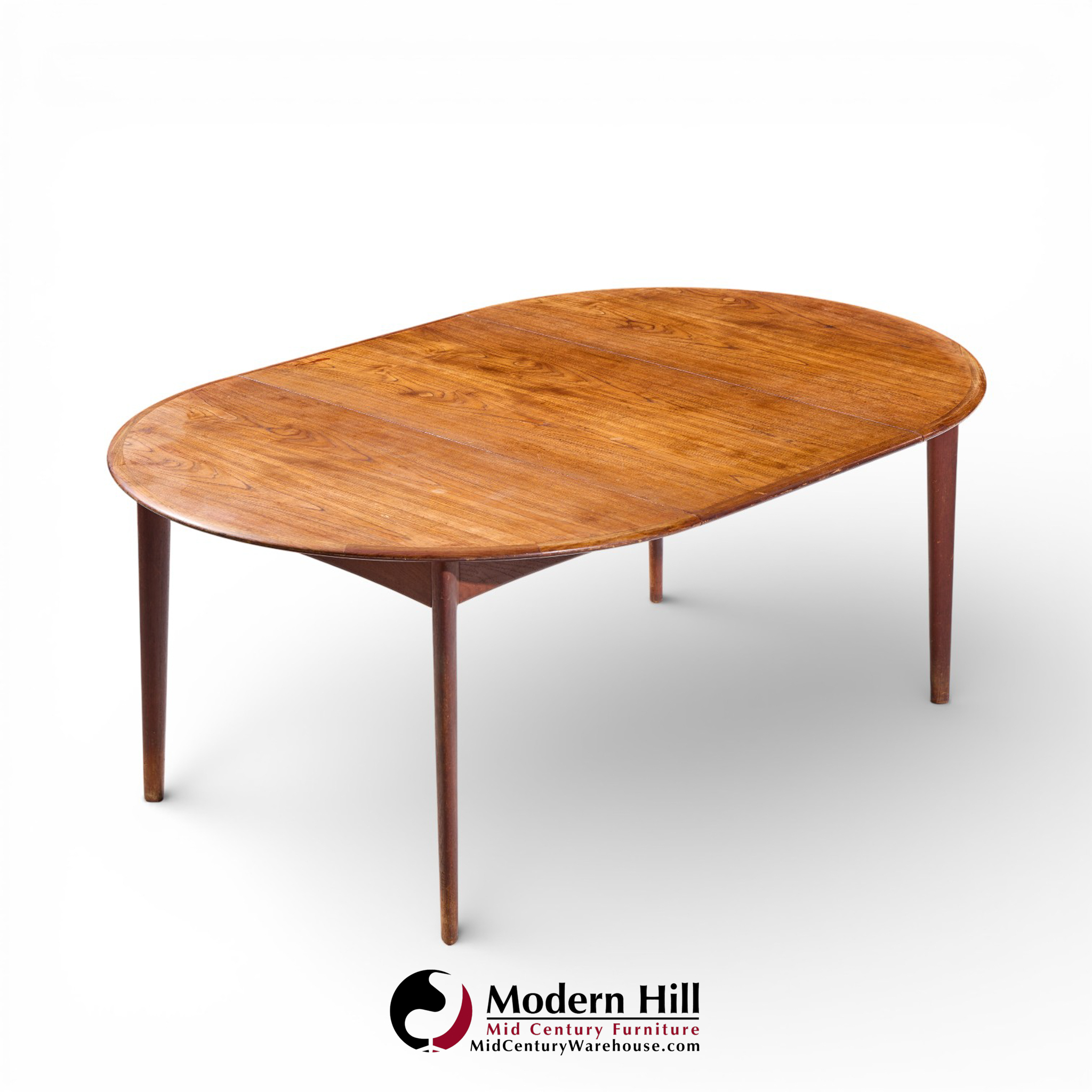 Uldum Mobelfabrik Style Mid Century Danish Teak Round Dining Table