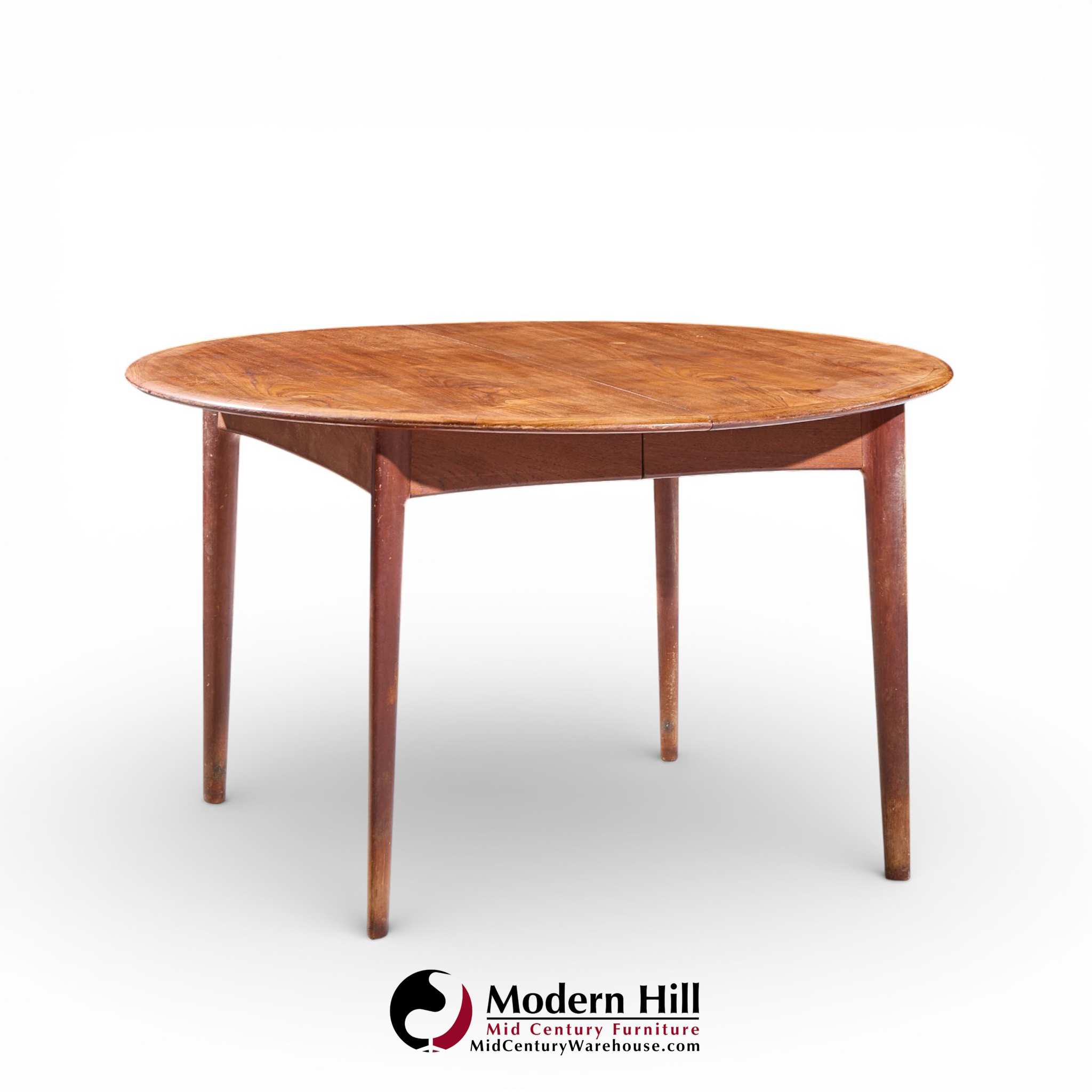 Uldum Mobelfabrik Style Mid Century Danish Teak Round Dining Table