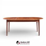 Uldum Mobelfabrik Style Mid Century Danish Teak Round Dining Table
