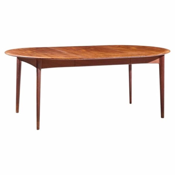 uldum mobelfabrik style mid century danish teak round dining table