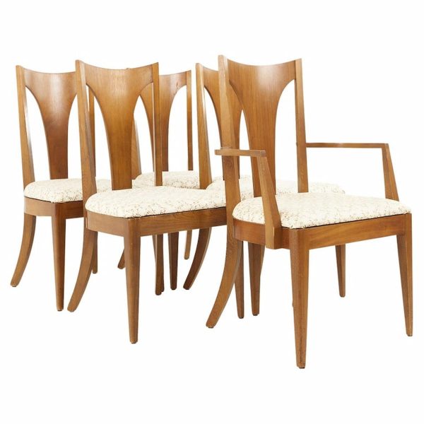 young manufacturing mid century dining chairs - set of 5