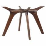Adrian Pearsall Mid Century Walnut Compass Round Dining Table Base (no Glass)