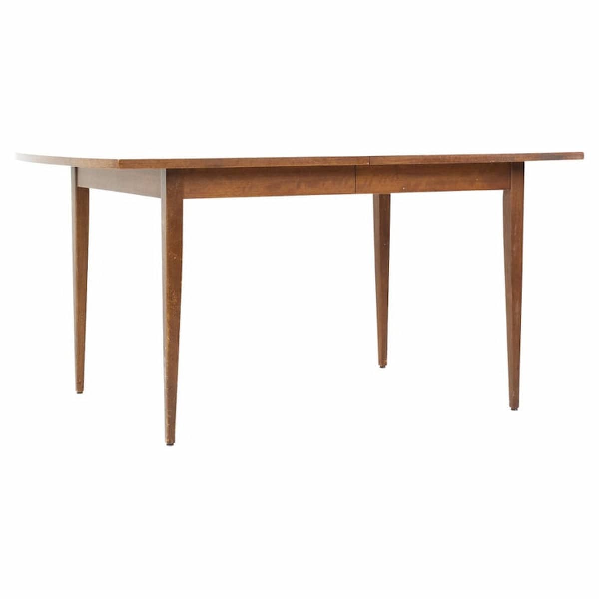 American of Martinsville Mid Century Walnut Dining Table with 3 Leaves