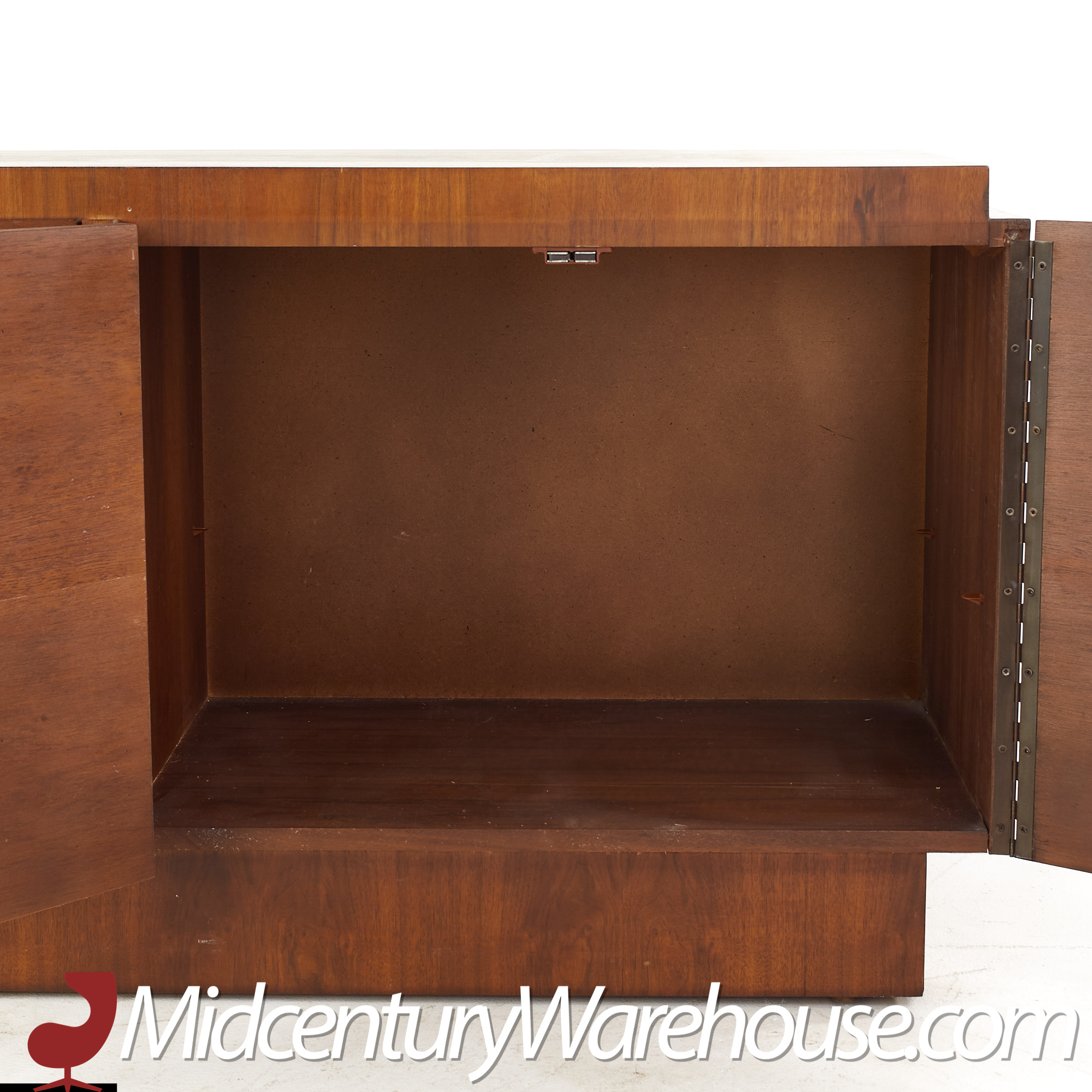 Tobago Brutalist Mid Century Walnut Credenza