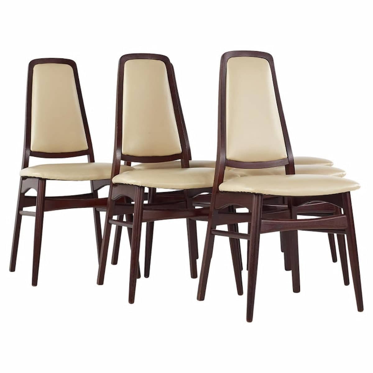 Dyrlund Style Mid Century Rosewood Dining Chairs - Set of 6