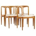 Johannes Andersen Juliane Uldum Mobelfabrik Mid Century Teak Dining Chairs - Set of 5 | Mid Century Modern Furniture - Mid Century Furniture Chicago Johannes Andersen Juliane Uldum Mobelfabrik Mid Century Teak Dining Chairs - Set of 5
