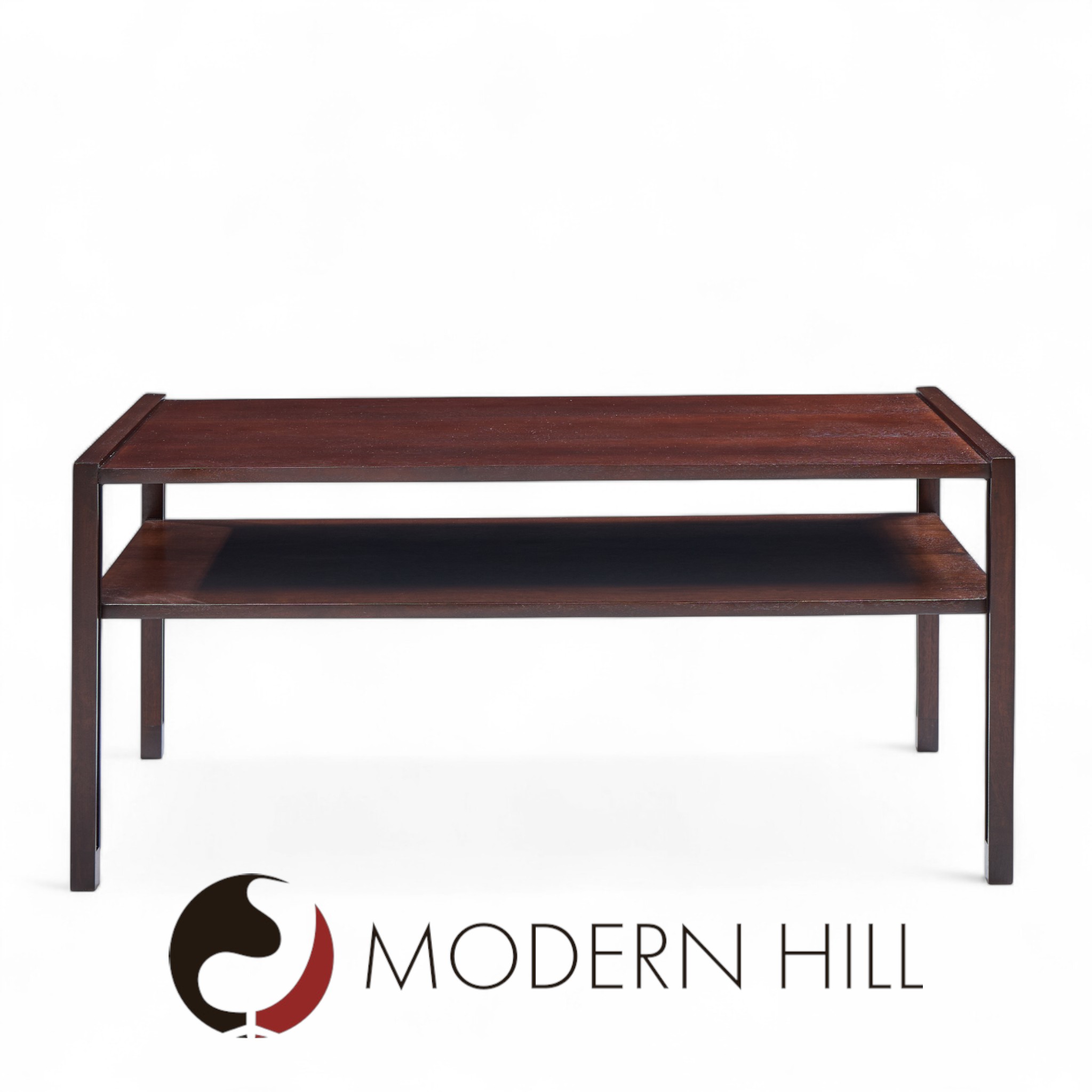 Edward Wormley for Dunbar Mid Century Two Tier Coffee Table