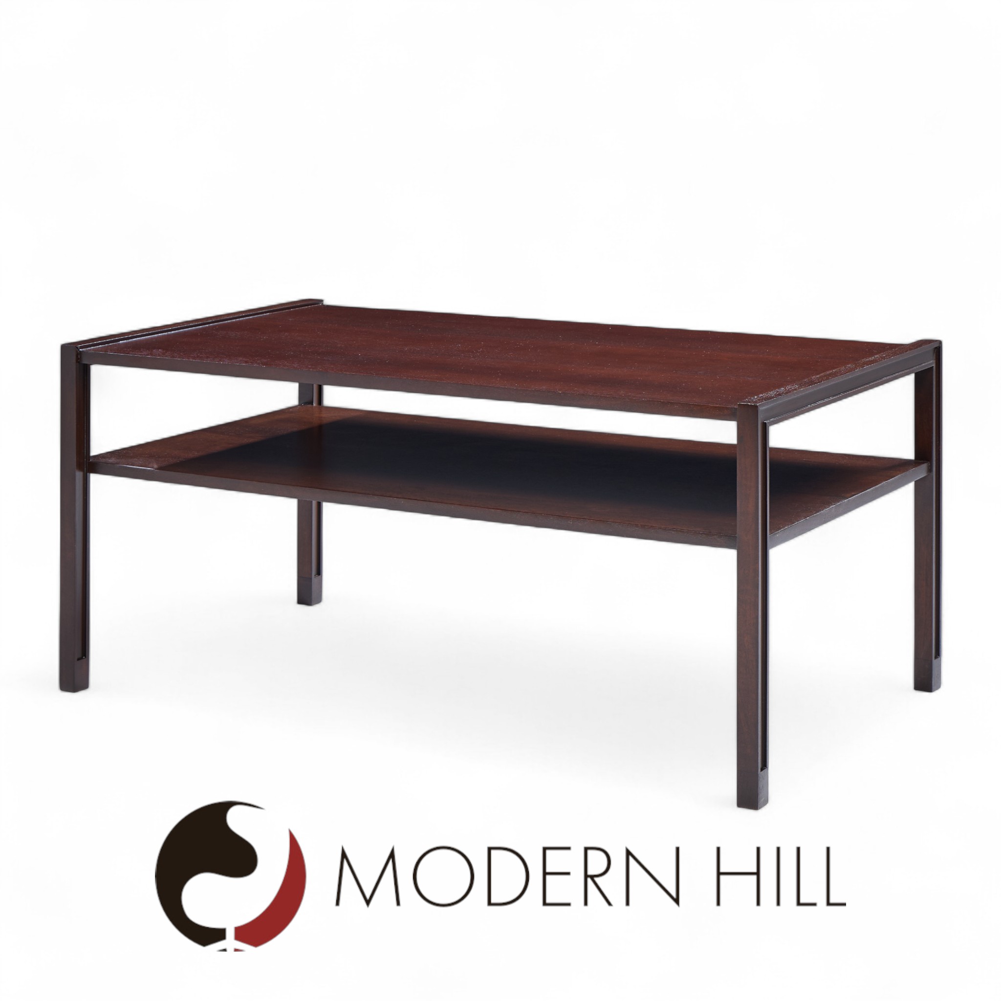 Edward Wormley for Dunbar Mid Century Two Tier Coffee Table