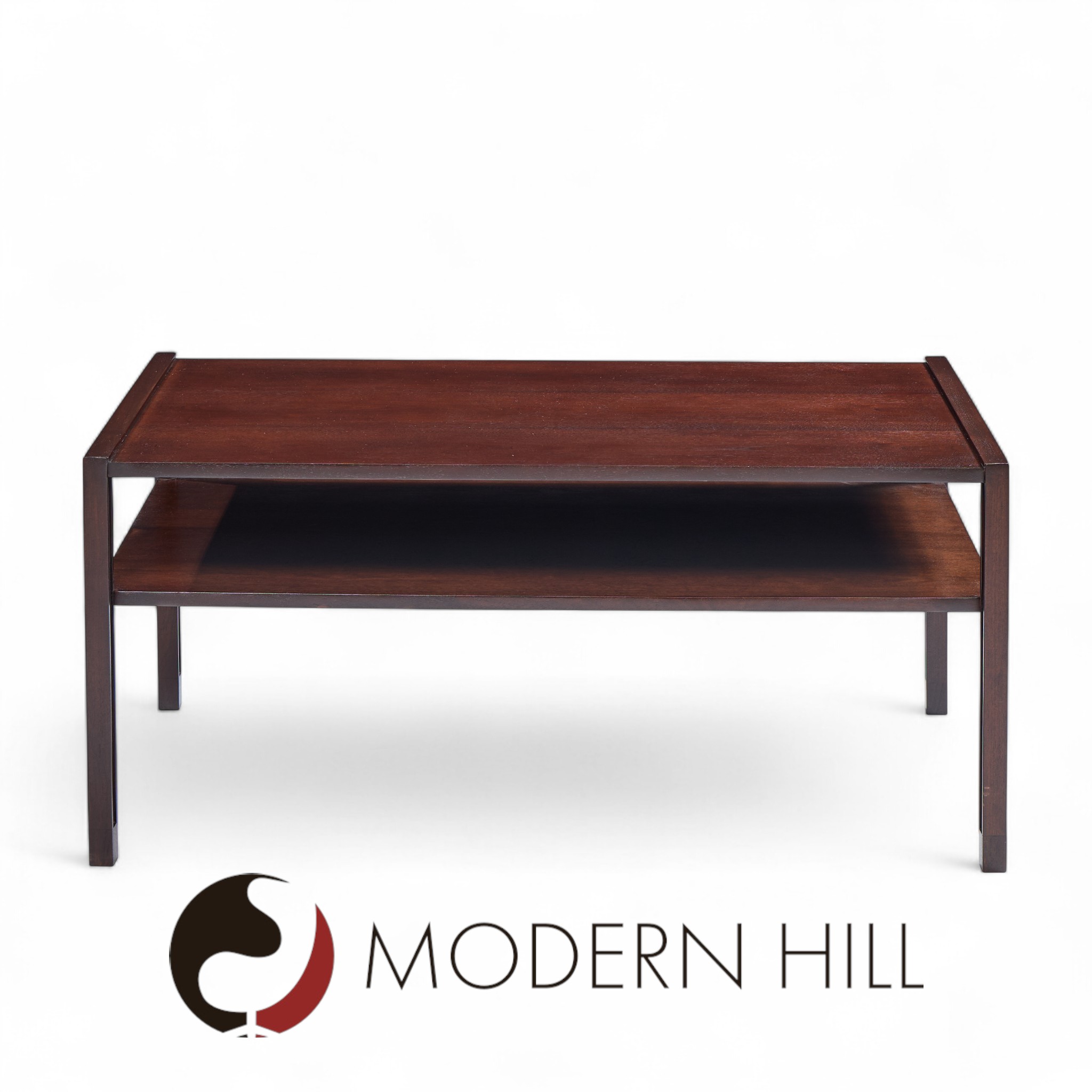 Edward Wormley for Dunbar Mid Century Two Tier Coffee Table