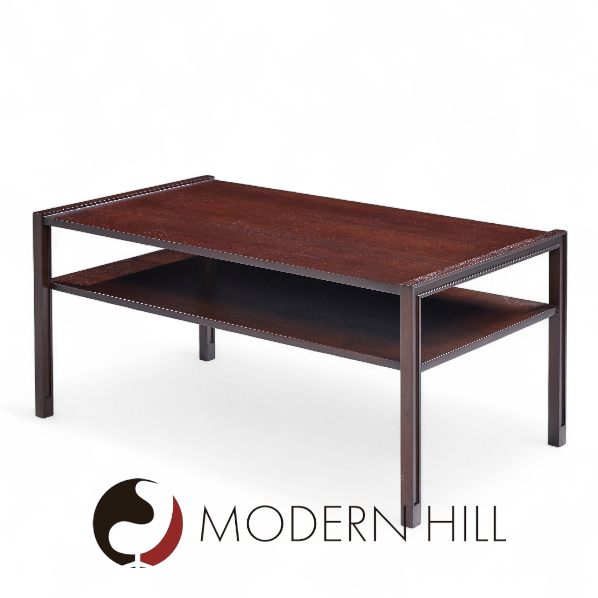 Edward Wormley for Dunbar Mid Century Two Tier Coffee Table