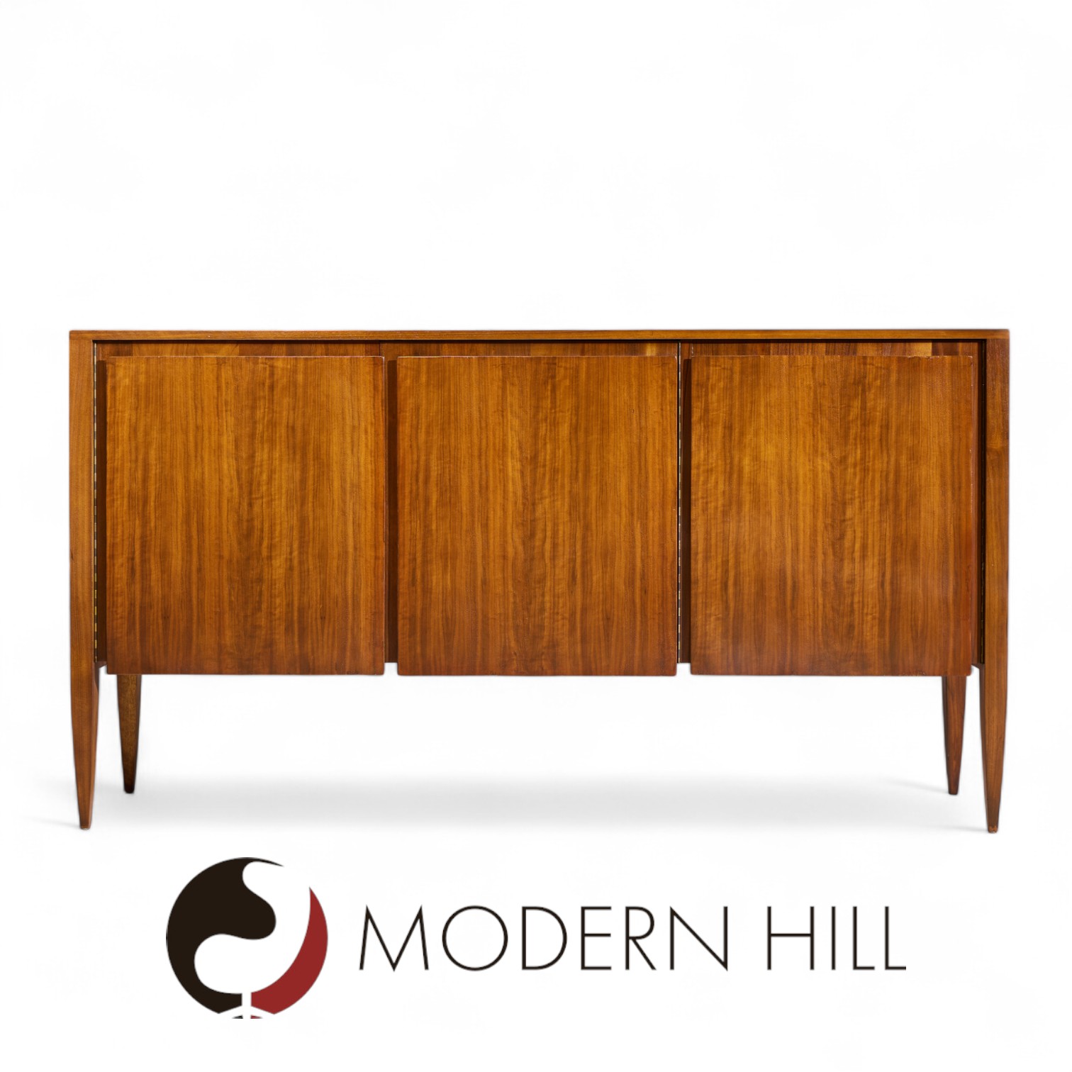 Gio Ponti for Singer and Sons Mid Century Walnut Model 2160 Cabinet