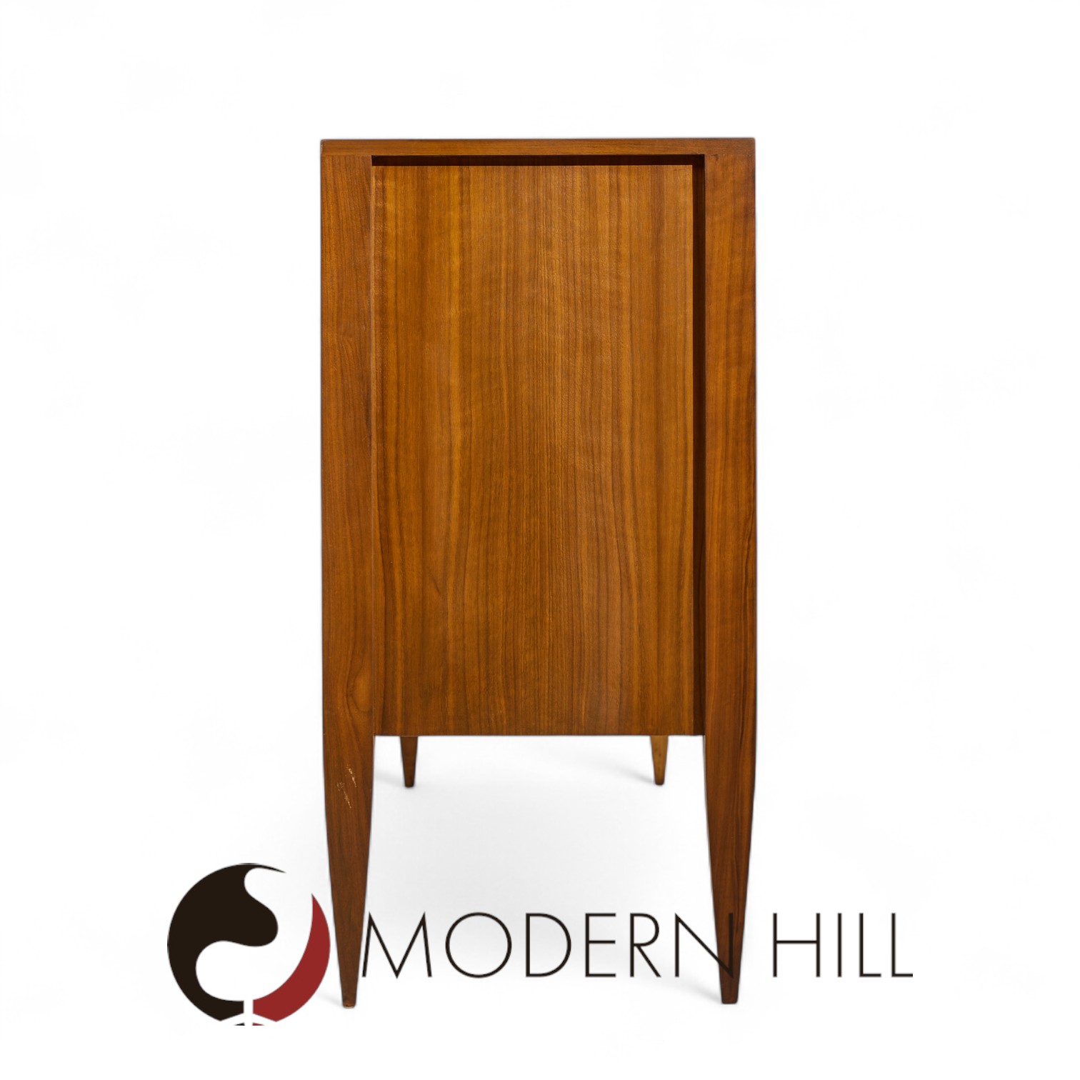 Gio Ponti for Singer and Sons Mid Century Walnut Model 2160 Cabinet