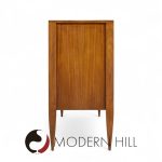Gio Ponti for Singer and Sons Mid Century Walnut Model 2160 Cabinet