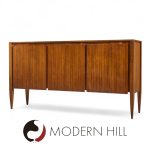 Gio Ponti for Singer and Sons Mid Century Walnut Model 2160 Cabinet