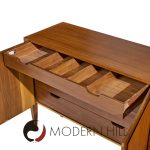 Gio Ponti for Singer and Sons Mid Century Walnut Model 2160 Cabinet